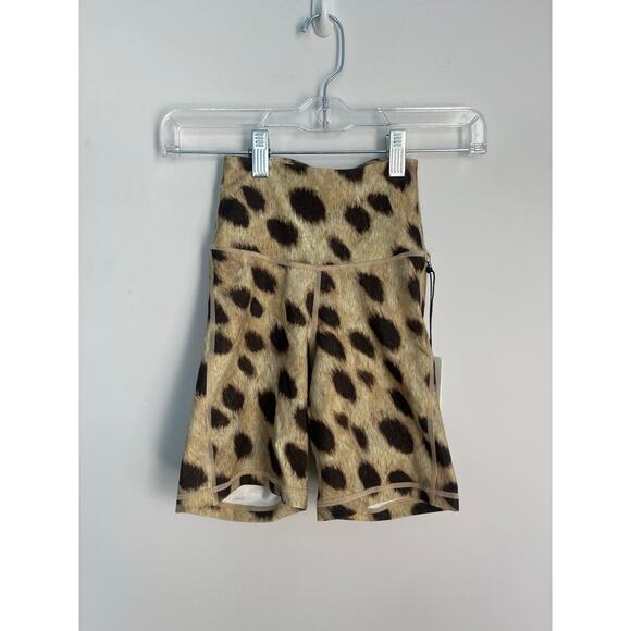 WeWoreWhat Leopard Print Biker Shorts Women XS High Waist‎ Stretch NWT - Picture 2 of 10